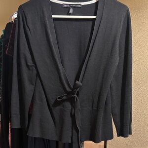 White House Black Market Black Cardigan Sweater
